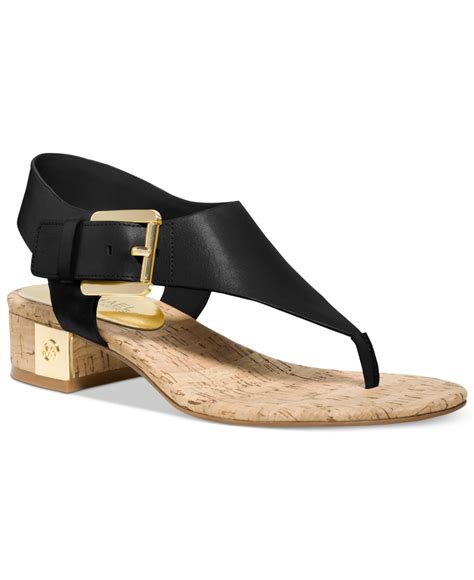 michael kors women's black sandals.